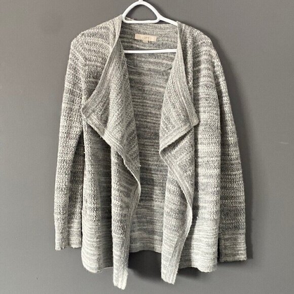 Classic LOFT Drape Cardigan Casual Comfort Effortless Style Minimalist Chic - Picture 1 of 8